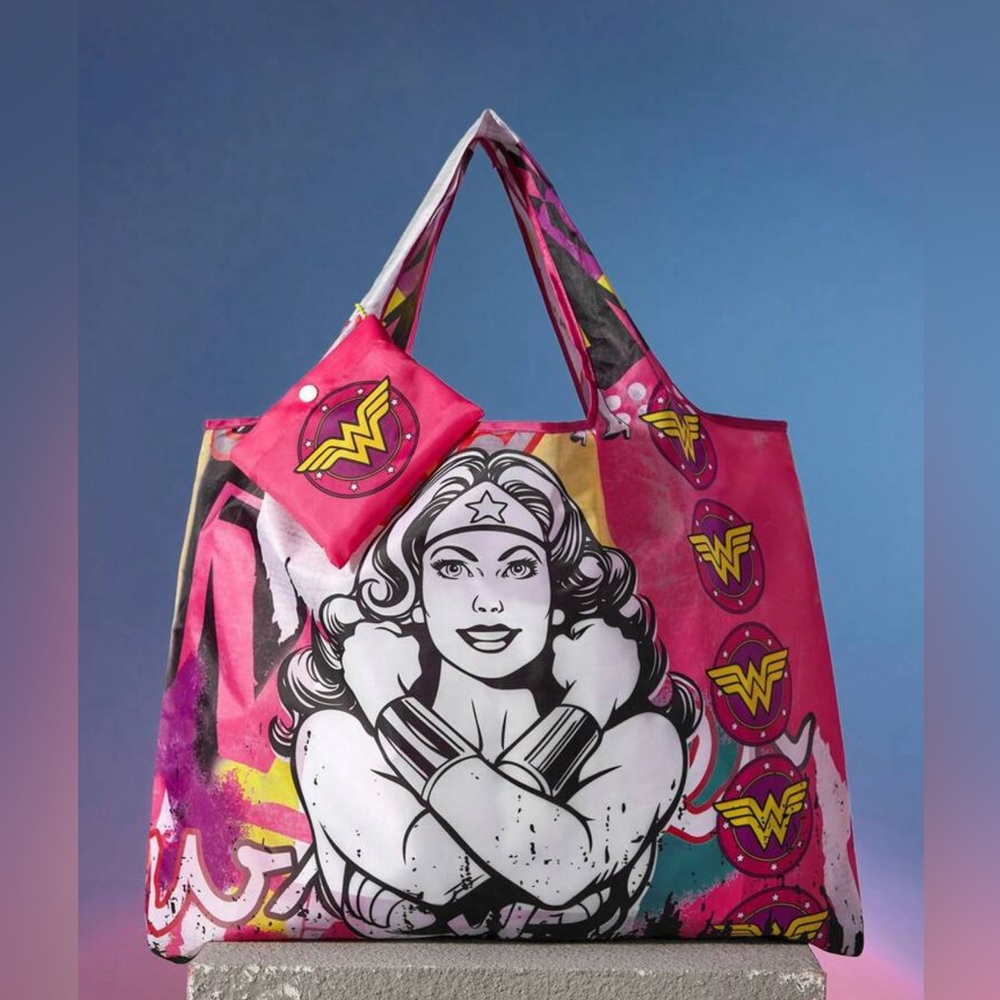Wonder women purse tote bag large new foldable - Picture 3 of 3